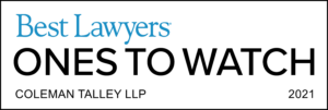 Best Lawyers Ones to Watch 2021 - Coleman Talley LLP