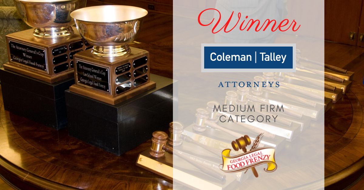 Coleman Talley Raises $50,200 for Food Bank During 2020 Georgia Legal Food Frenzy