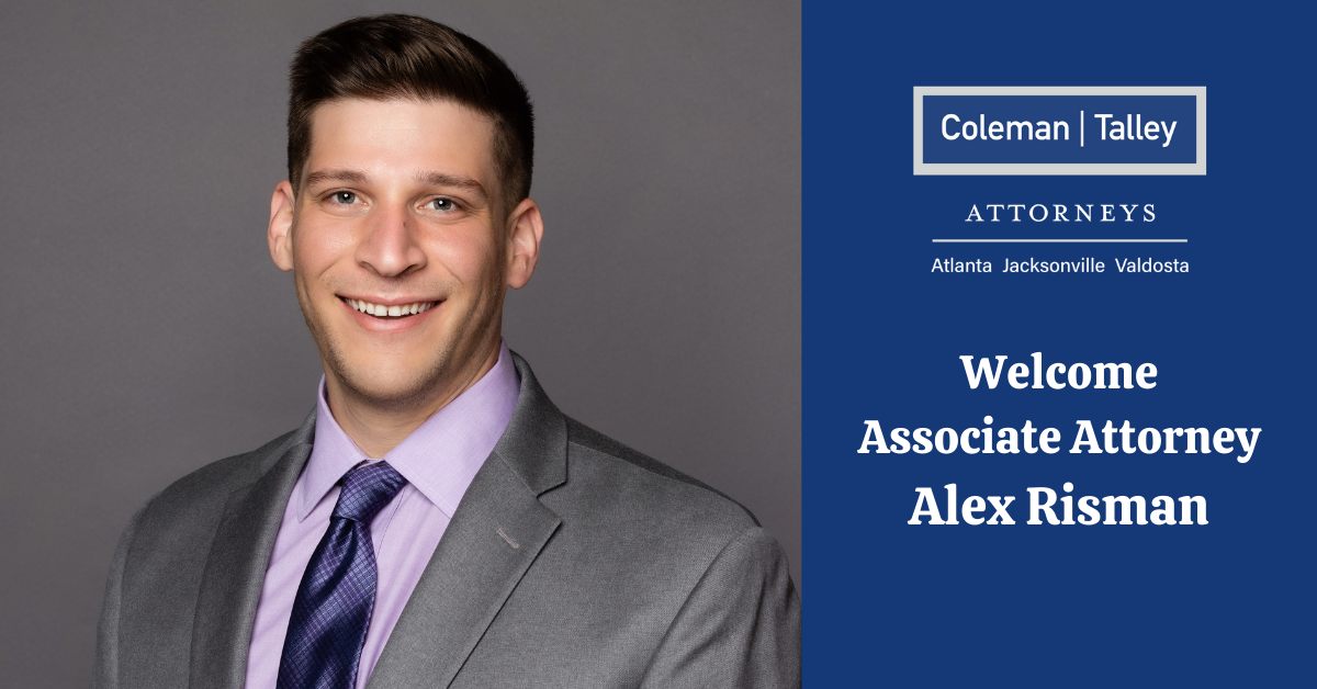 Welcome Alex Risman to Coleman Talley