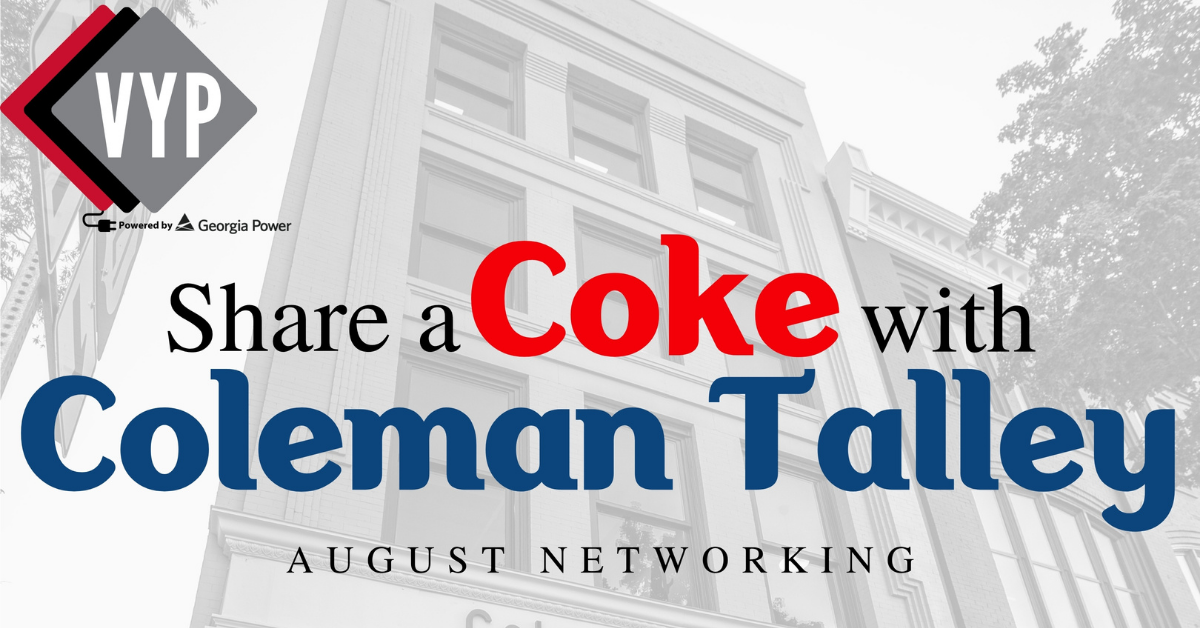 Share a Coke with Coleman Talley August Networking Event