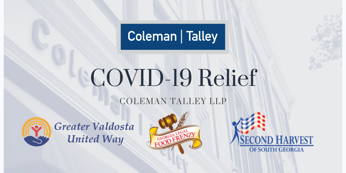 Coleman Talley LLP Renews Support for NonProfit Relief Effort During