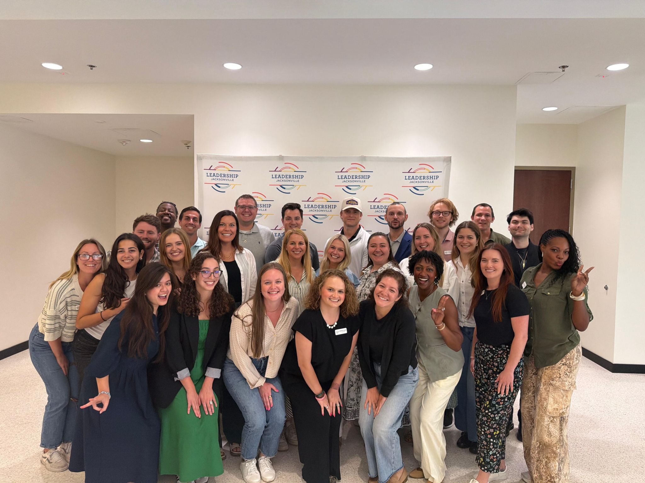 Leadership Jacksonville Young Professionals cohort group photo including Roquelle Bradford Leadership Jacksonville graduate