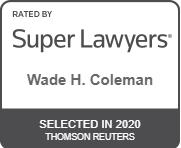 Super Lawyer Wade Coleman 2020